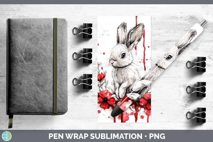 GorgeousRed Drips Pen Wrap design.