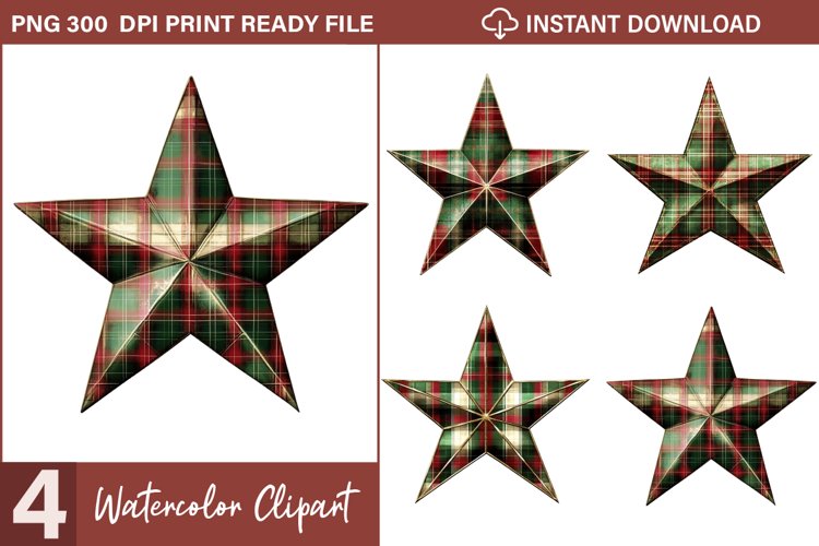 Red And Green Plaid Christmas Exquisite Clipart