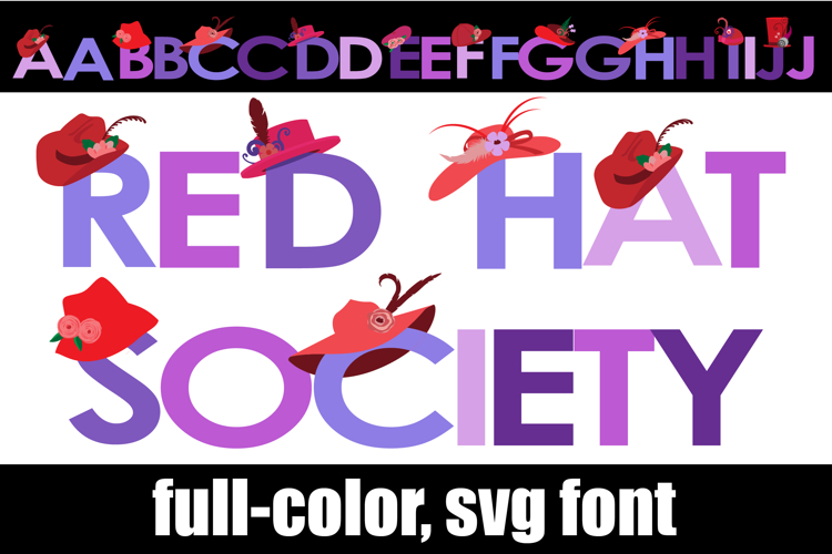 Red Hat Society Color Font
