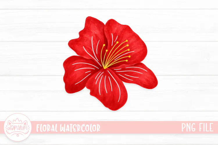 Botanical Watercolor Illustration, Floral Watercolor Design