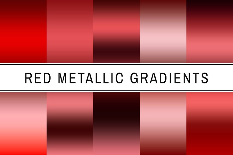 Red Metallic Gradients example image 1