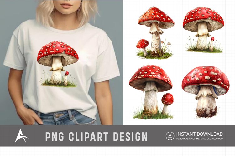 Vintage Mushroom Illustration Image 2