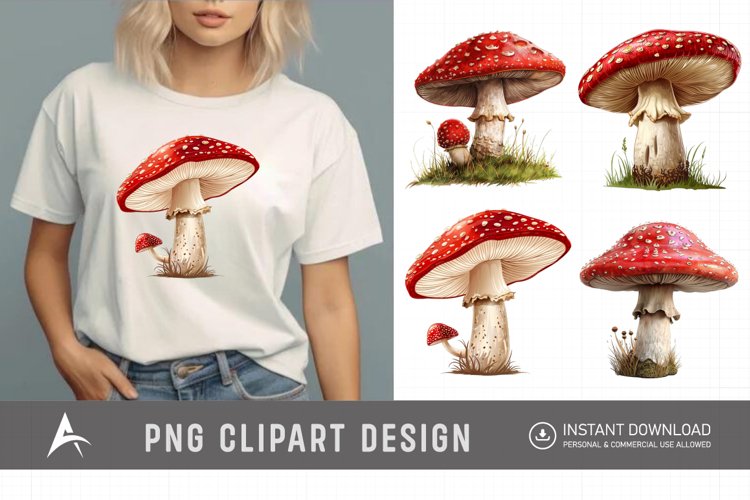 Vintage Mushroom Illustration Image 21