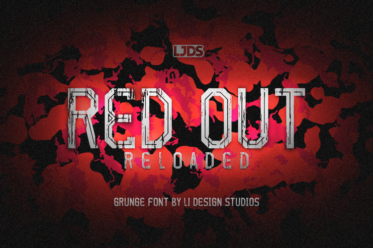 Red out reloaded font