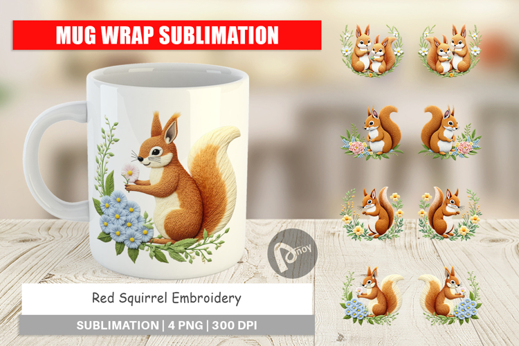 Mug Wrap Red Squirrel