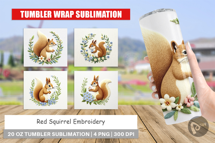 Tumbler Red Squirrel