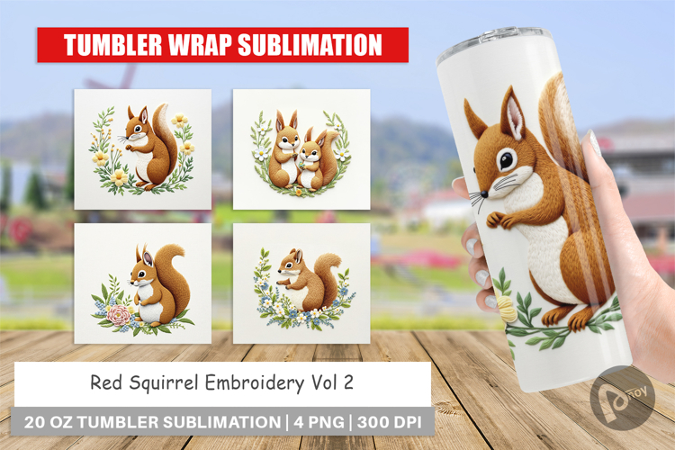 Tumbler Red Squirrel