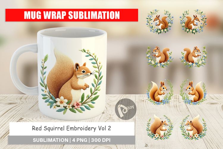 Mug Wrap Red Squirrel