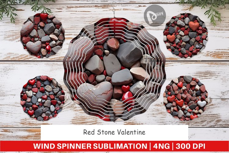 Wind Spinner Red Stone Valentine