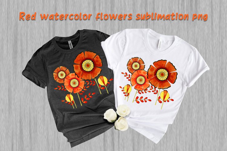 Red Flower Clipart Image 19