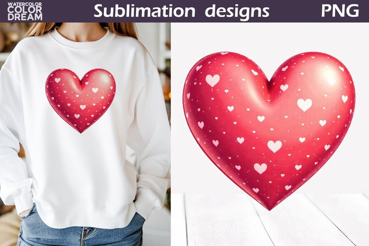 Red heart clipart Image 8