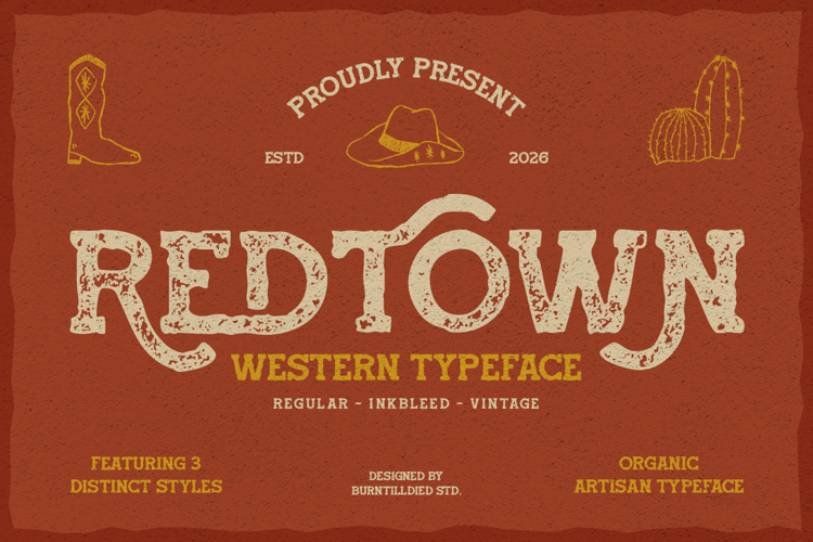 Redtown - Western Typeface