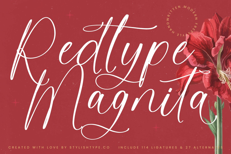 Redtype Magnita - Modern Freestyle Handwritten