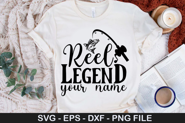 Reel Legend your name SVG - Fishing Design