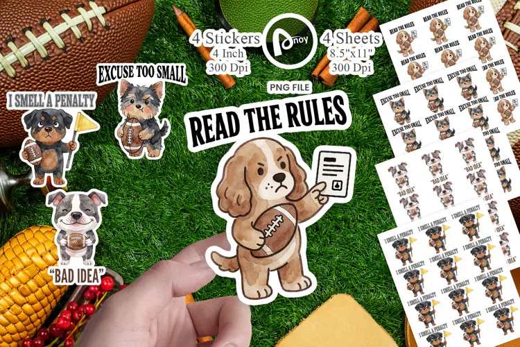 Ref Flags Penalty Shade Dog Squad Sticker