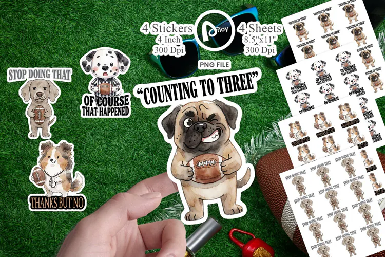 Ref Flags Penalty Shade Dog Squad Sticker
