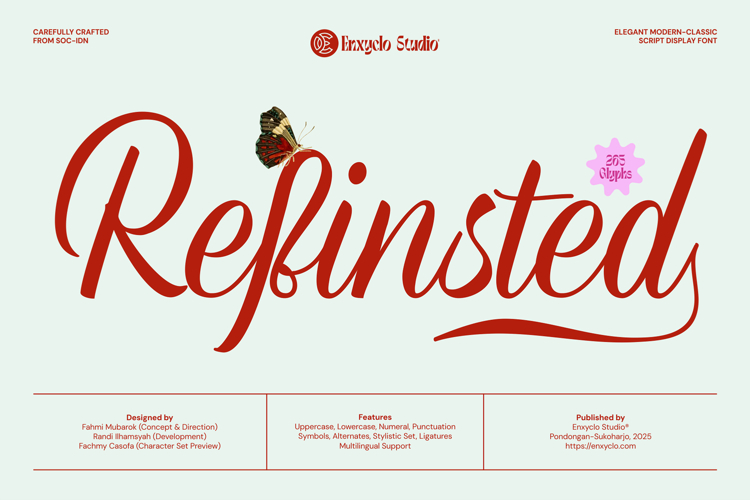 REFINSTED - Elegant Script Calligraphy Font