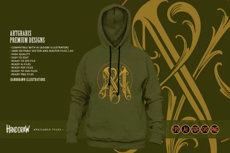 Regal flourish vintage lettering M monogram logo