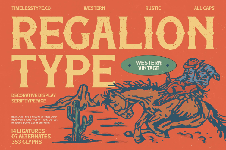 Regalion Type - Decorative Display Serif Typeface