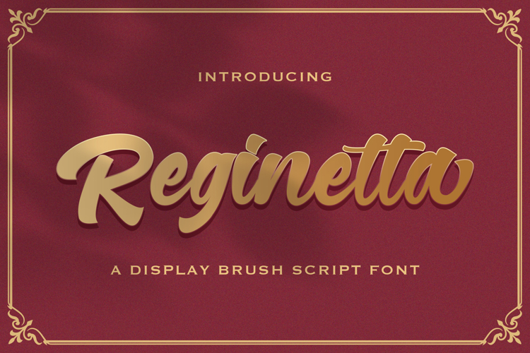 Reginetta - Bold Script Font