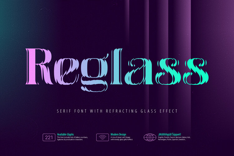 Reglass - Refractive Serif Font example image 1