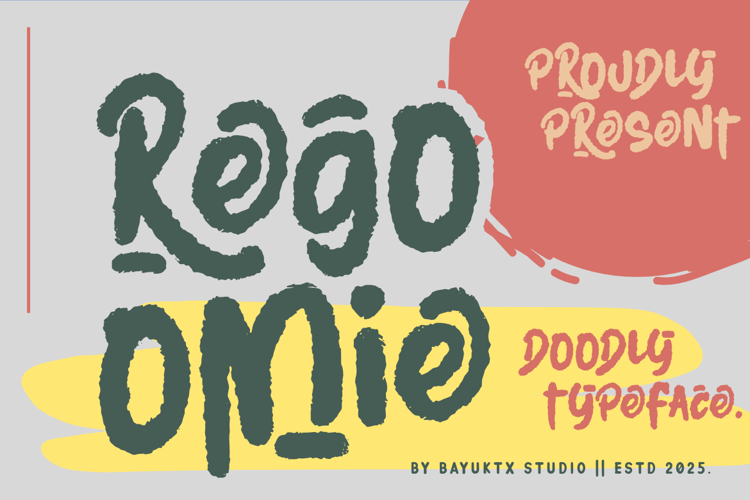 Regoomie - Doodly Handwritten Display Font