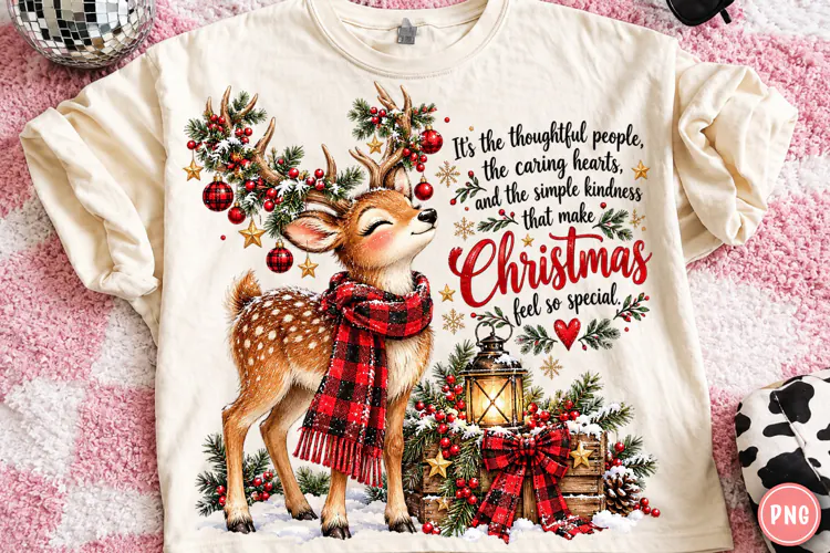 It's the Thoughtful People PNG | Christmas Deer Png