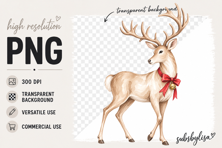 Reindeer png | Christmas Deer Clipart