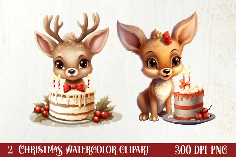 Reindeer First Christmas Clipart Sublimation, Christmas PNG