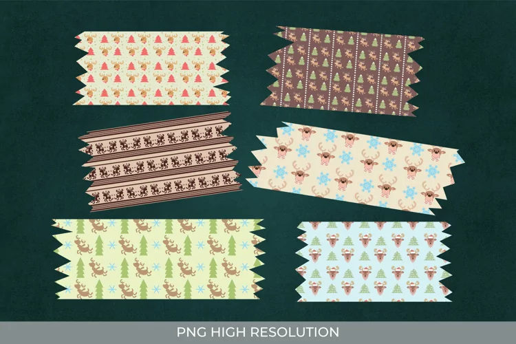Reindeer Patterned Tape