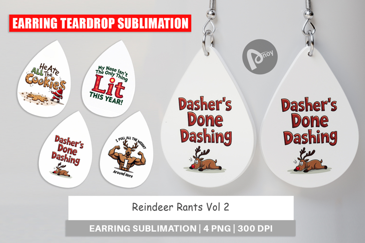 Earring Sublimation Designs Image 2