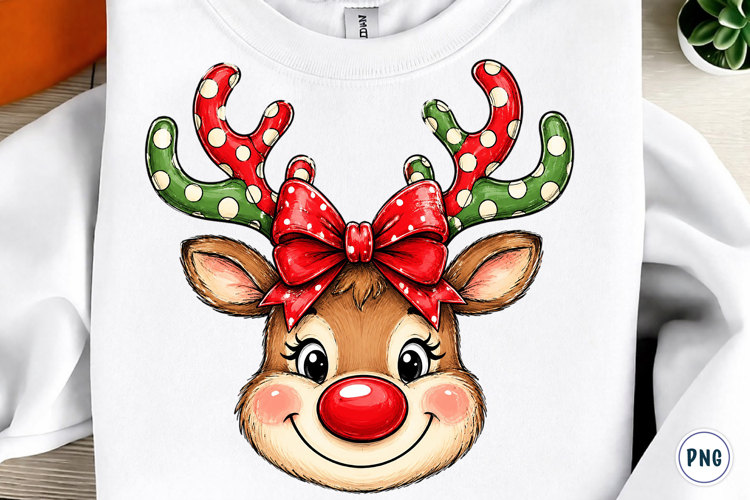 Reindeer Sublimation PNG Design