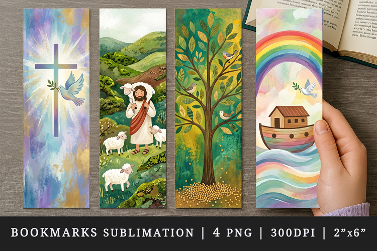 Religion faith printable sublimation bookmark design