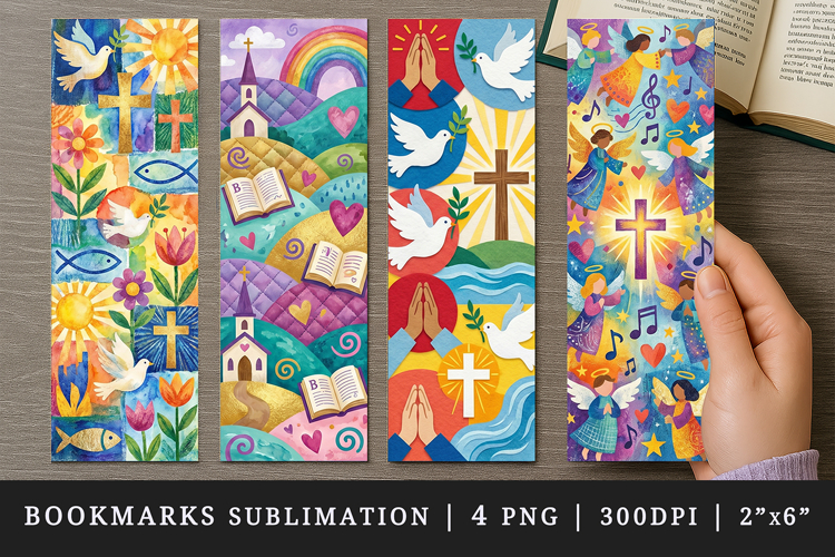 Religion faith printable sublimation bookmark design example image 1