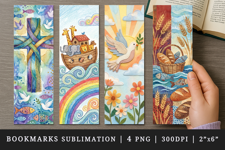 Religion faith printable sublimation bookmark design example image 1