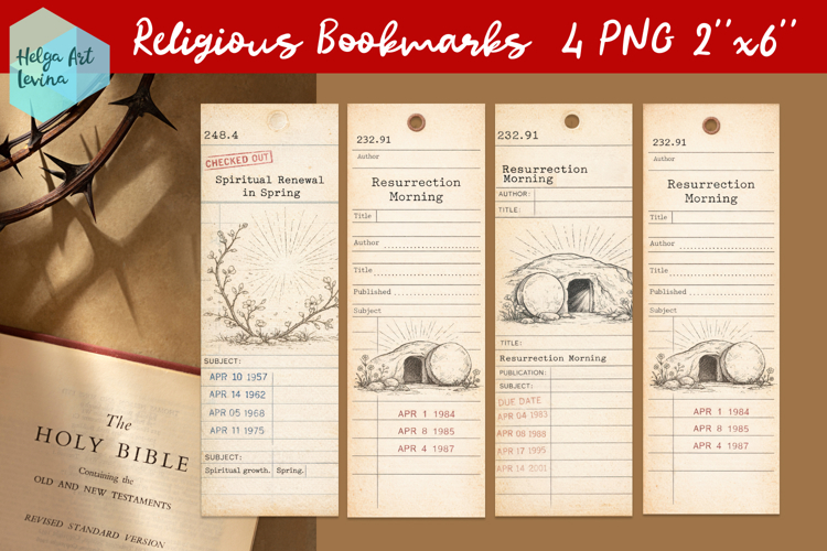Religious Bookmarks. Christian quotes PNG