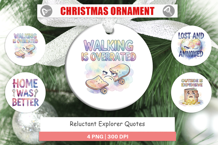 Reluctant Explorer Quotes Ornament