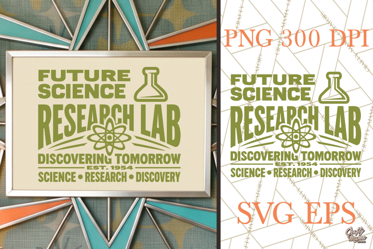 Retro Research Lab SVG PNG Atomic Age Science