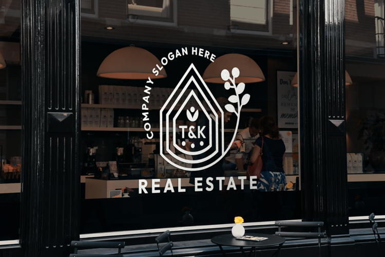T&K Real Estate Elegant Logo