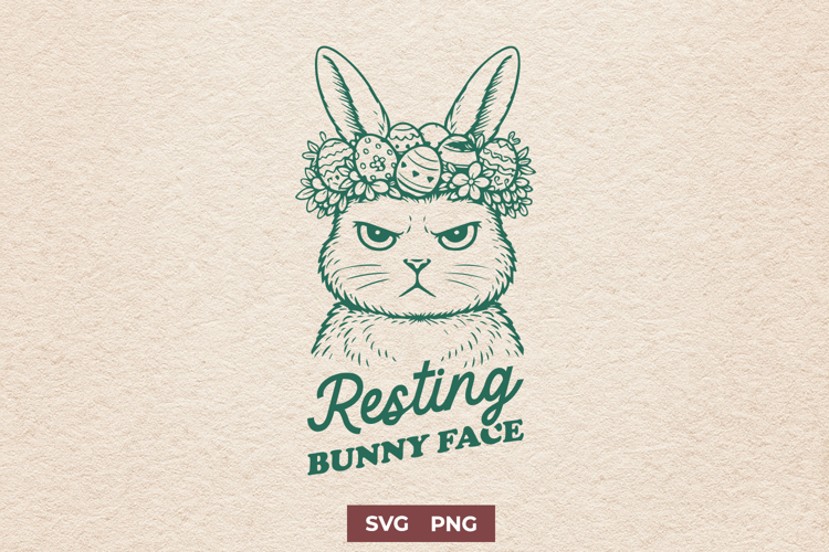 Bunny Face Svg Image 22