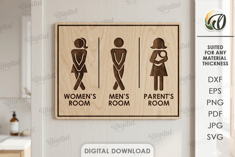 Bathroom Door Sign Image 19