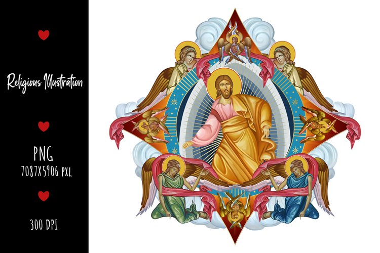 christening, vintage, religious, heaven, communion, faith, sacrament, saviour, epiphany, christian, evangelical, orthodox, greek, art, saint, holy, king, baptism, confirmation, angels, religion, sky, illustration, god, blessing, byzantine