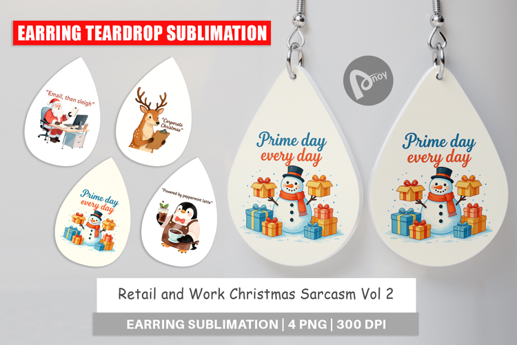 Earring Retail and Work Christmas Sarcasm Quotes