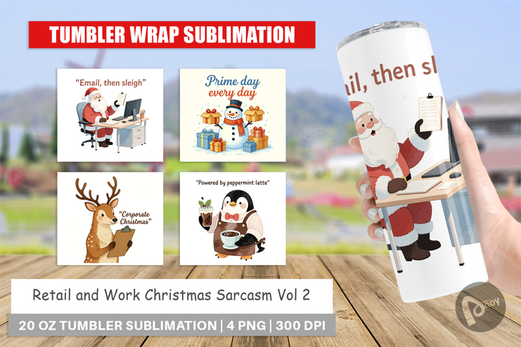 Tumbler Retail and Work Christmas Sarcasm Quotes