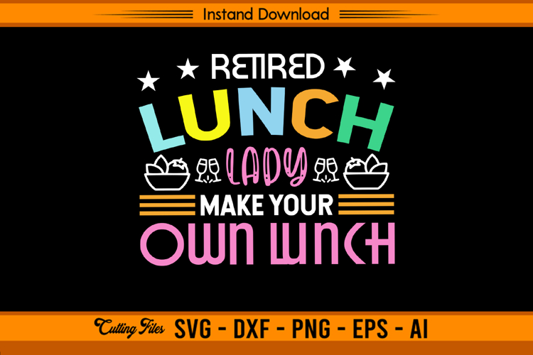 Lunch Lady Svg Image 12