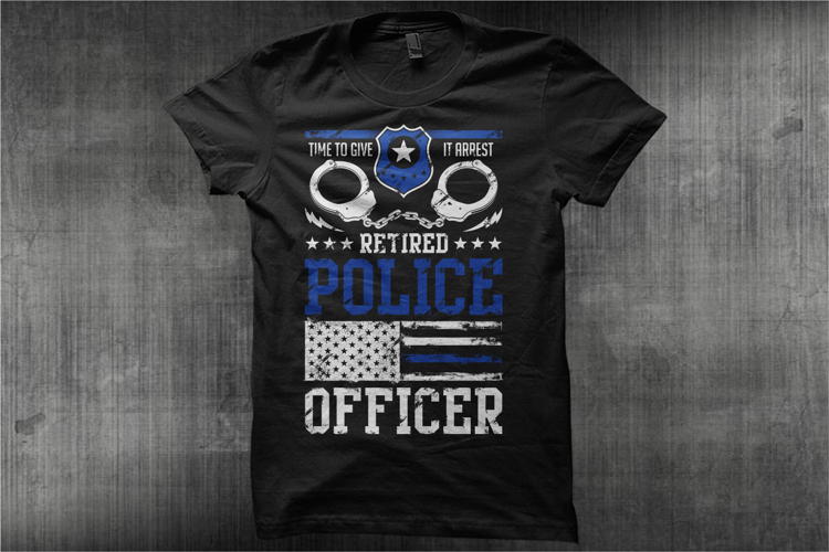 Retired Police Officer With Cuffs