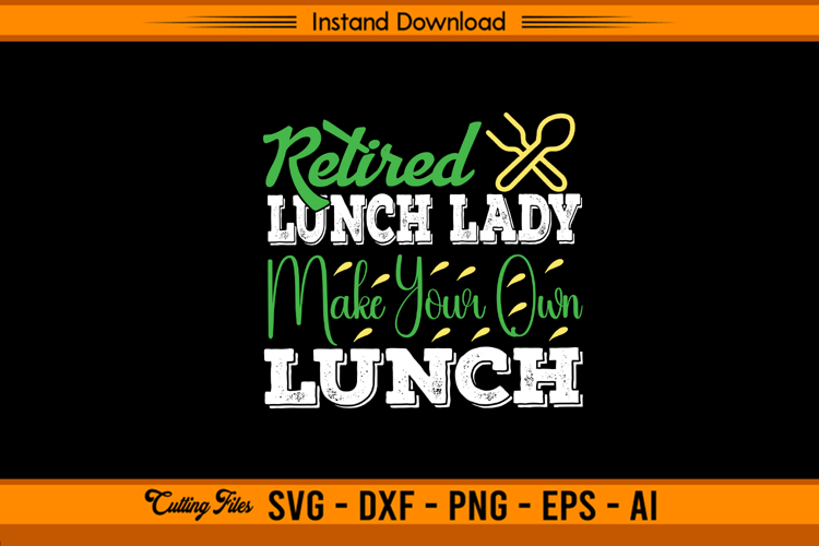 Lunch Lady Svg Image 11