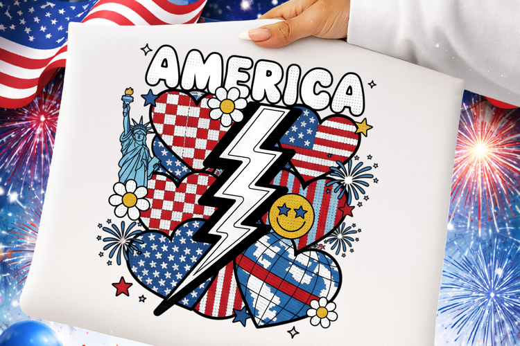 Retro 4th of July PNG, 4th of July Png, Fourth Of July Png