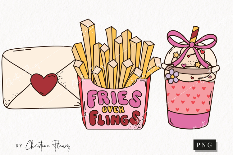 Retro Valentine Clipart | Valentines Day PNG