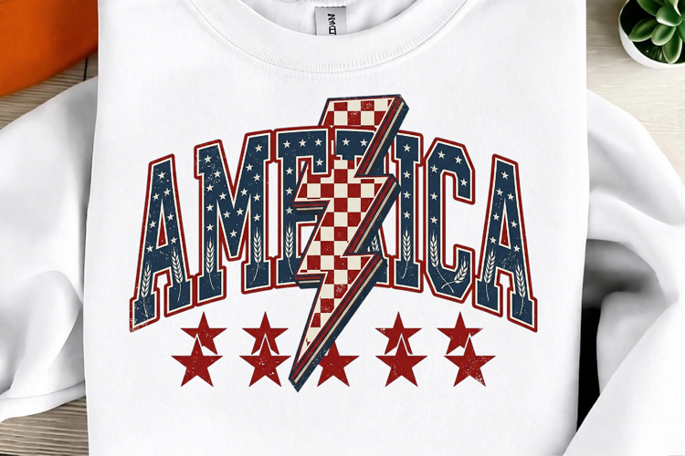 Retro America PNG, 4th of July, Vintage USA